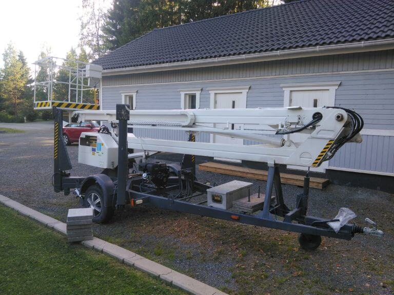 Аренда прицепного коленчатого подъемника